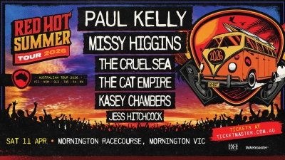 Red Hot Summer Tour - Paul Kelly - Mornington Racecourse - Saturday 11th April 2026